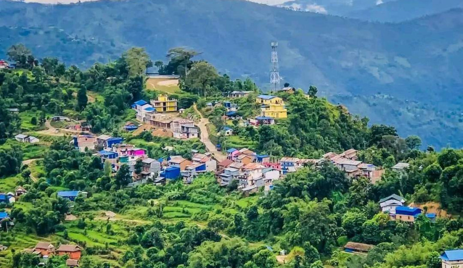 खोटाङबजारको मनमोहक दृश्य